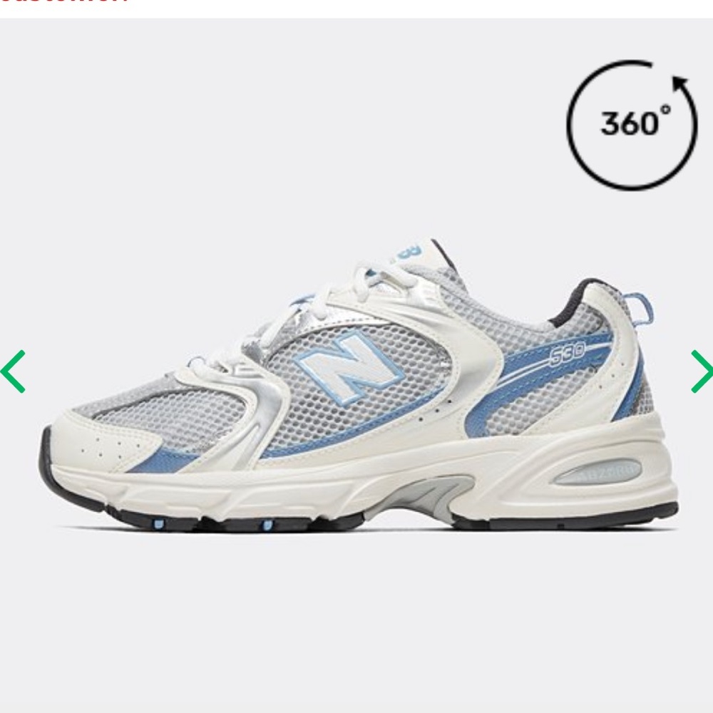 New Balance 530 - White / light blue